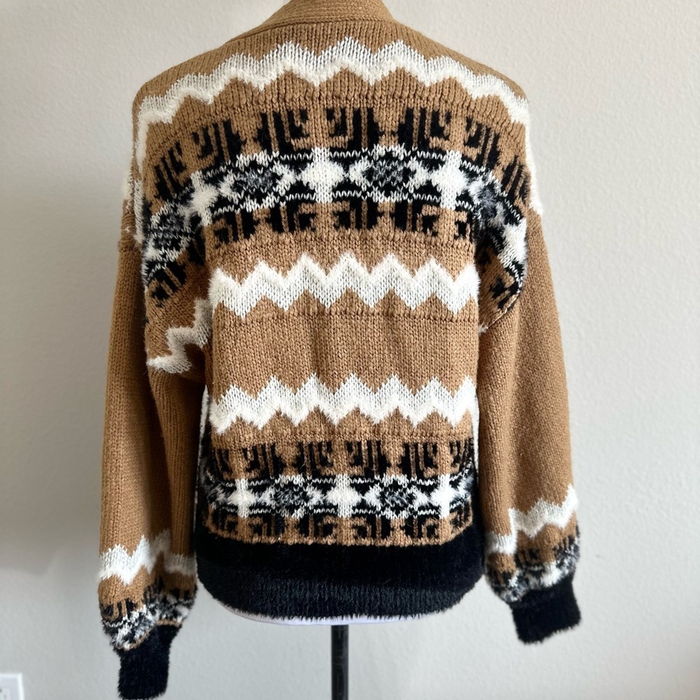 Ann Taylor fair isle cropped cardigan - Picture 9 of 11
